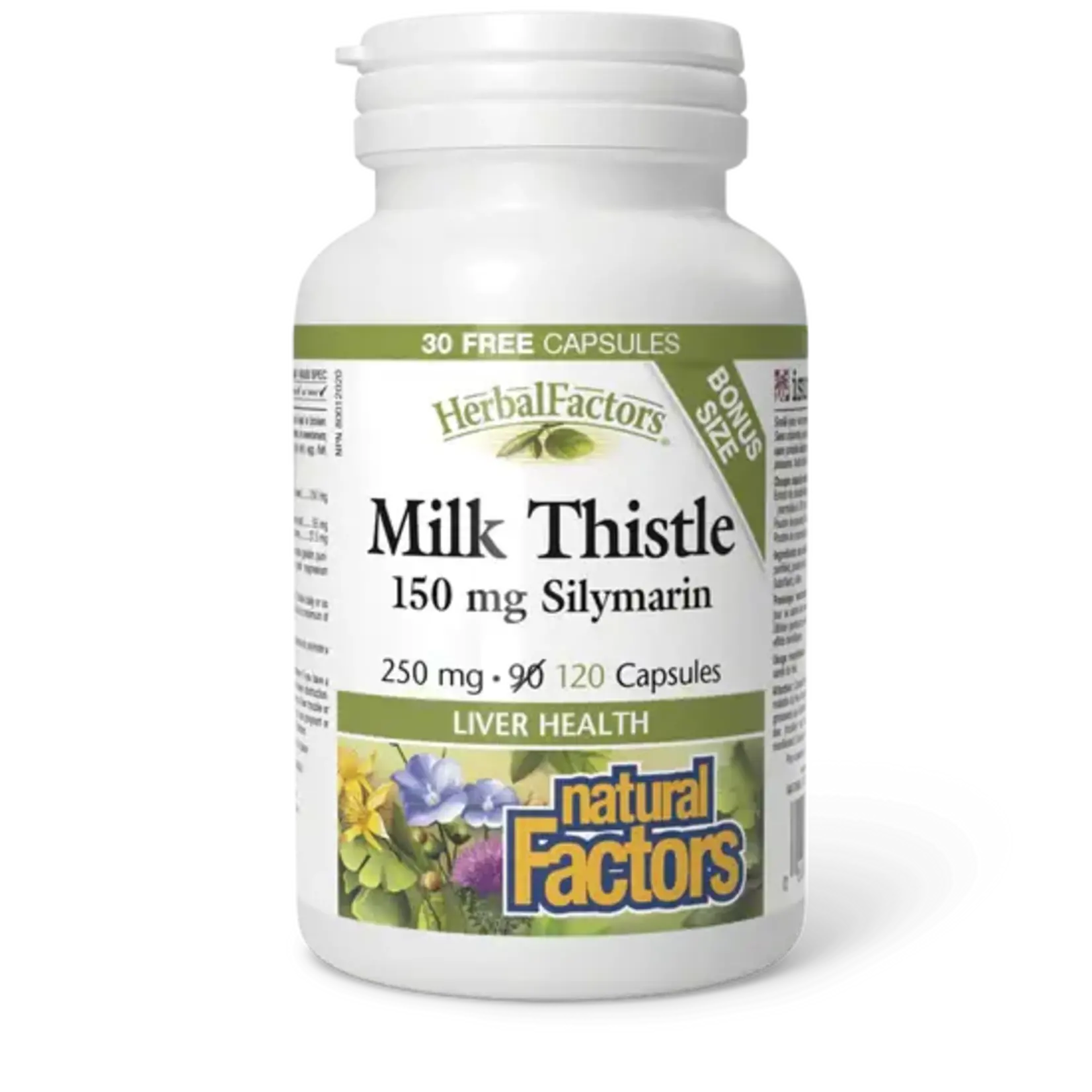 NATURAL FACTORS NATURAL FACTORS MILK THISTLE 150MG SILYMARIN 120 CAPS (BONUS)