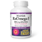 NATURAL FACTORS NATURAL FACTORS RXOMEGA-3 MINI-GELS - 500MG - 120 ENTERIPURE SOFTGELS