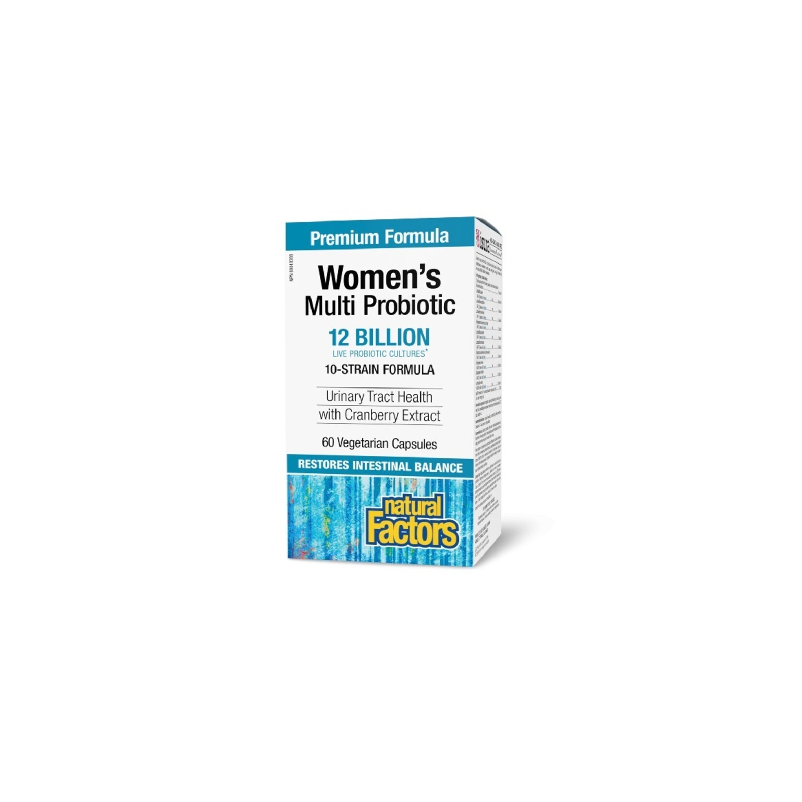 NATURAL FACTORS NATURAL FACTORS WOMEN'S MULTI PROBIOTIC WITH CRANRICH (12 BILLION CFU) 60 VEGICAPS