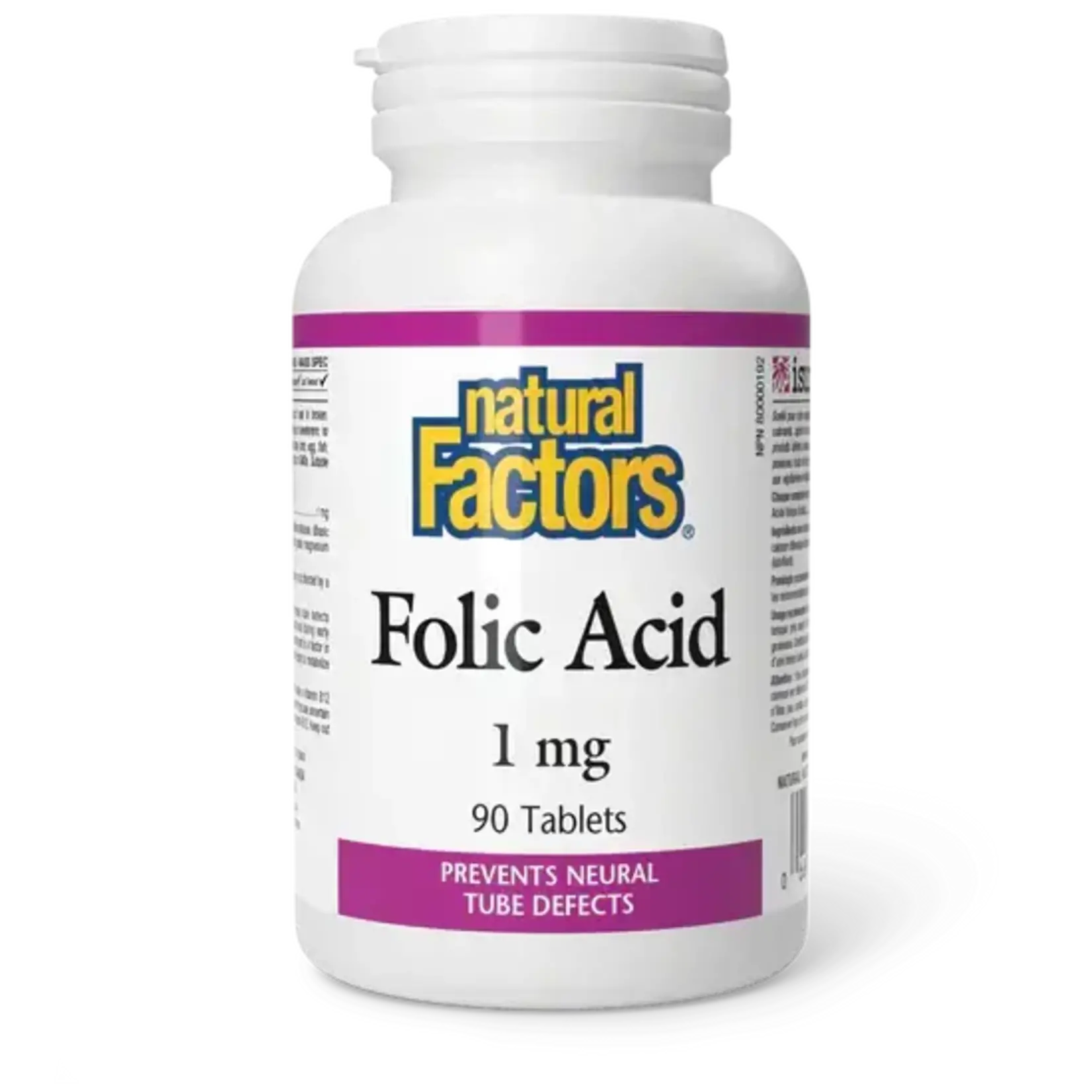 NATURAL FACTORS NATURAL FACTORS FOLIC ACID 1MG 90 TABS