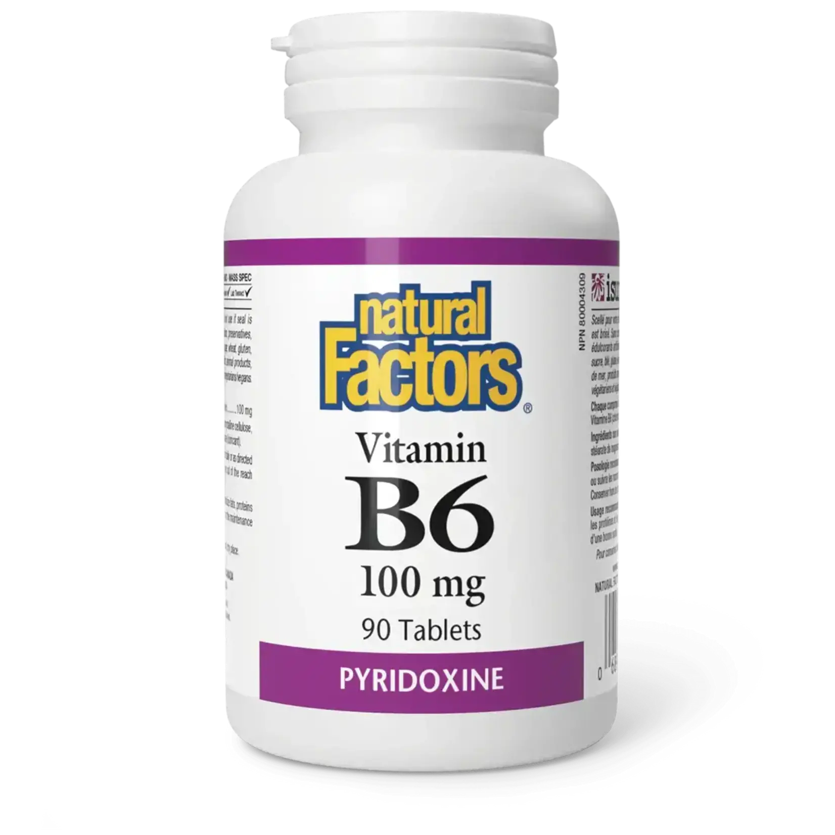 NATURAL FACTORS NATURAL FACTORS B6 100MG 90 CAPS