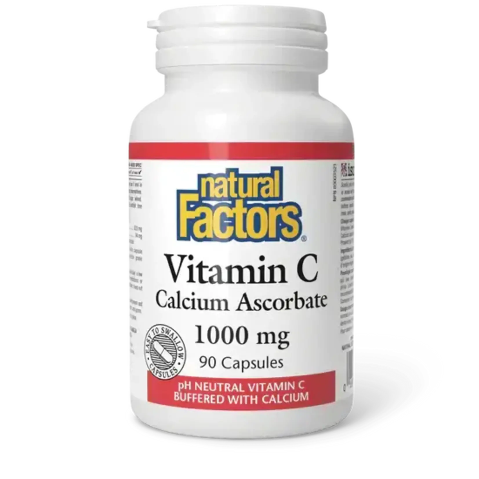 NATURAL FACTORS NATURAL FACTORS VITAMIN C (CALCIUM ASCORBATE) 1000MG 90 CAPS