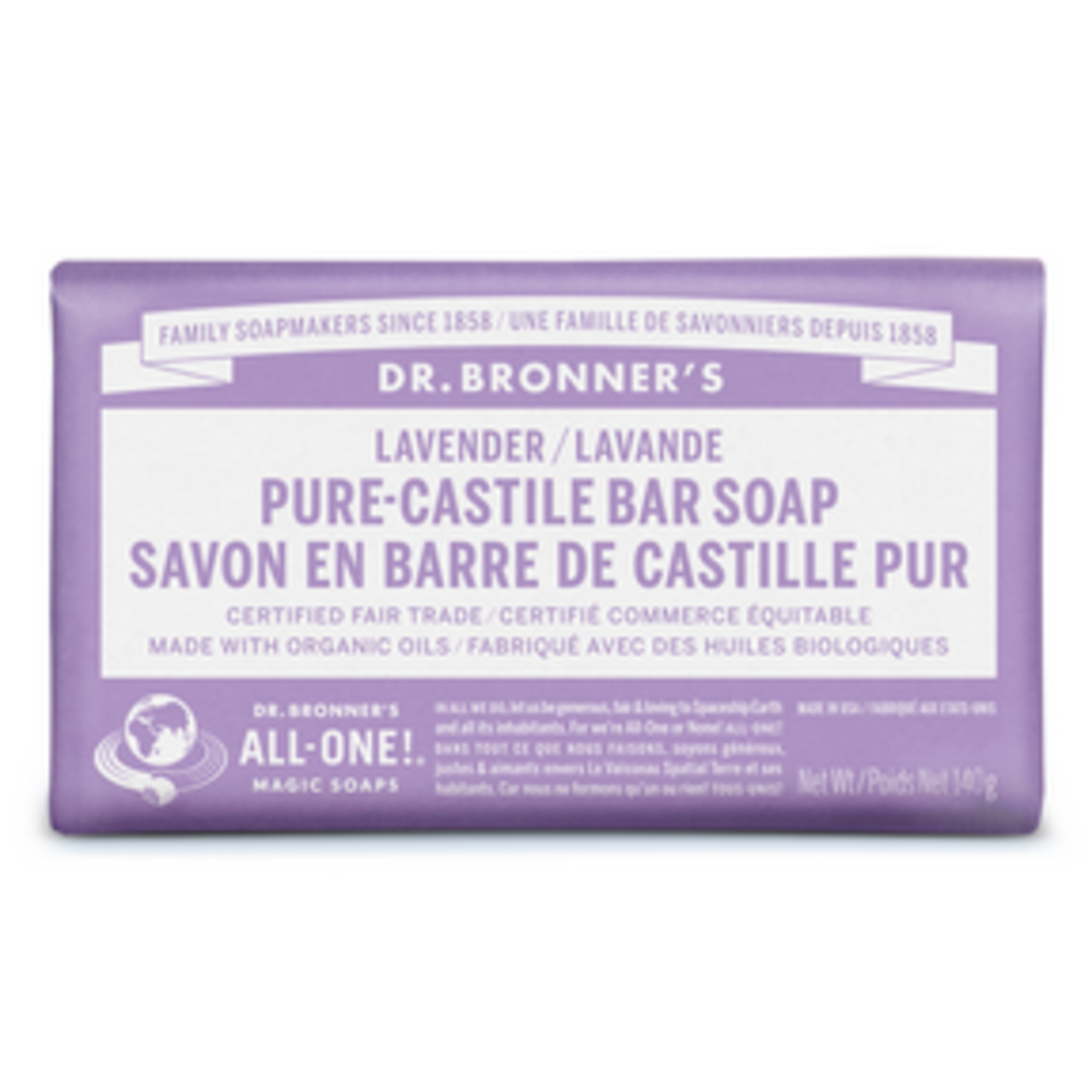 DR.BRONNER DR.BRONNER ORG LAVENDER BAR 140G