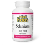 NATURAL FACTORS NATURAL FACTORS SELENIUM 200MCG 180 TABS