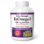 NATURAL FACTORS NATURAL FACTORS RXOMEGA-3 X STRENGTH 600MG 120 ENTERIPURE SOFTGEL