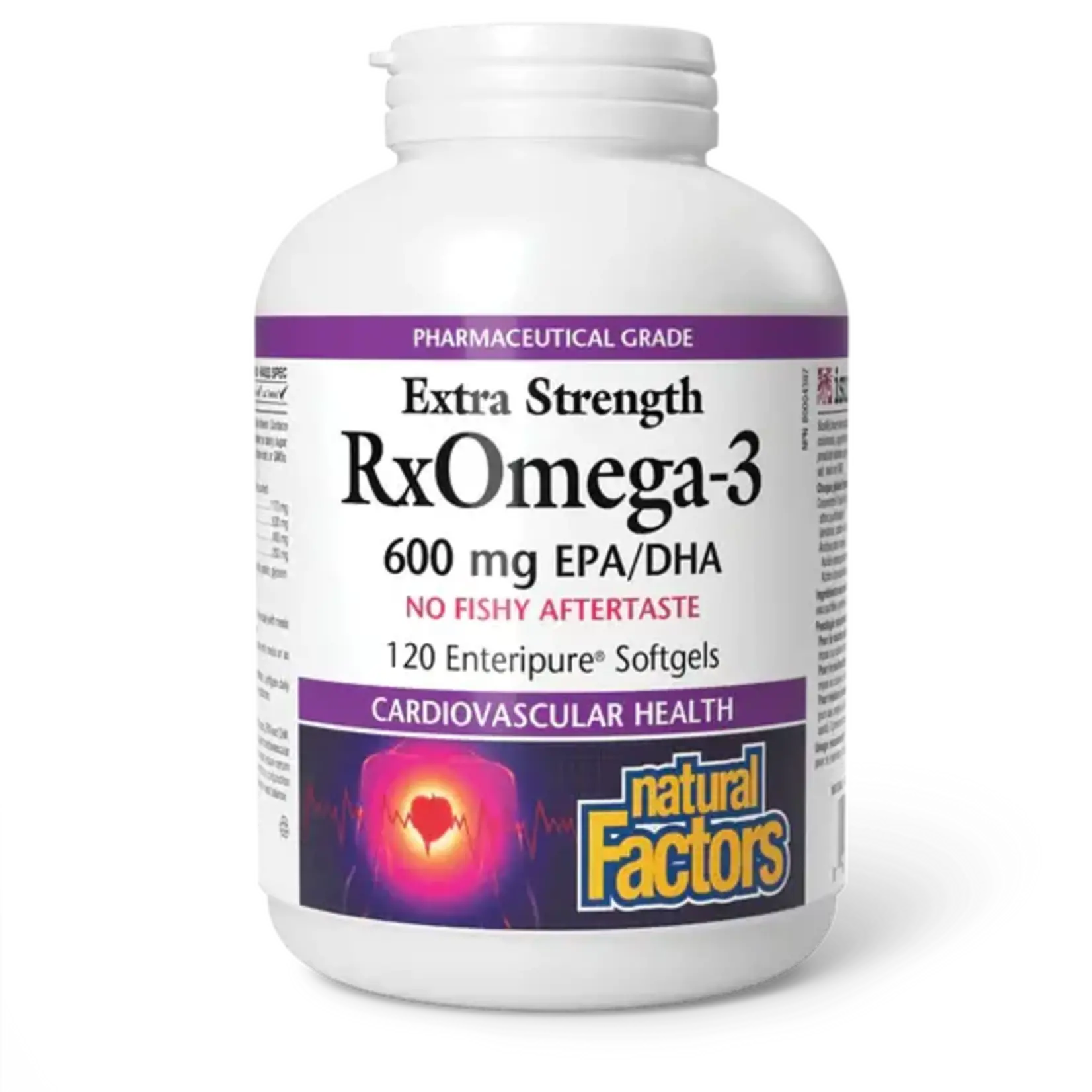 NATURAL FACTORS NATURAL FACTORS RXOMEGA-3 X STRENGTH 600MG 120 ENTERIPURE SOFTGEL