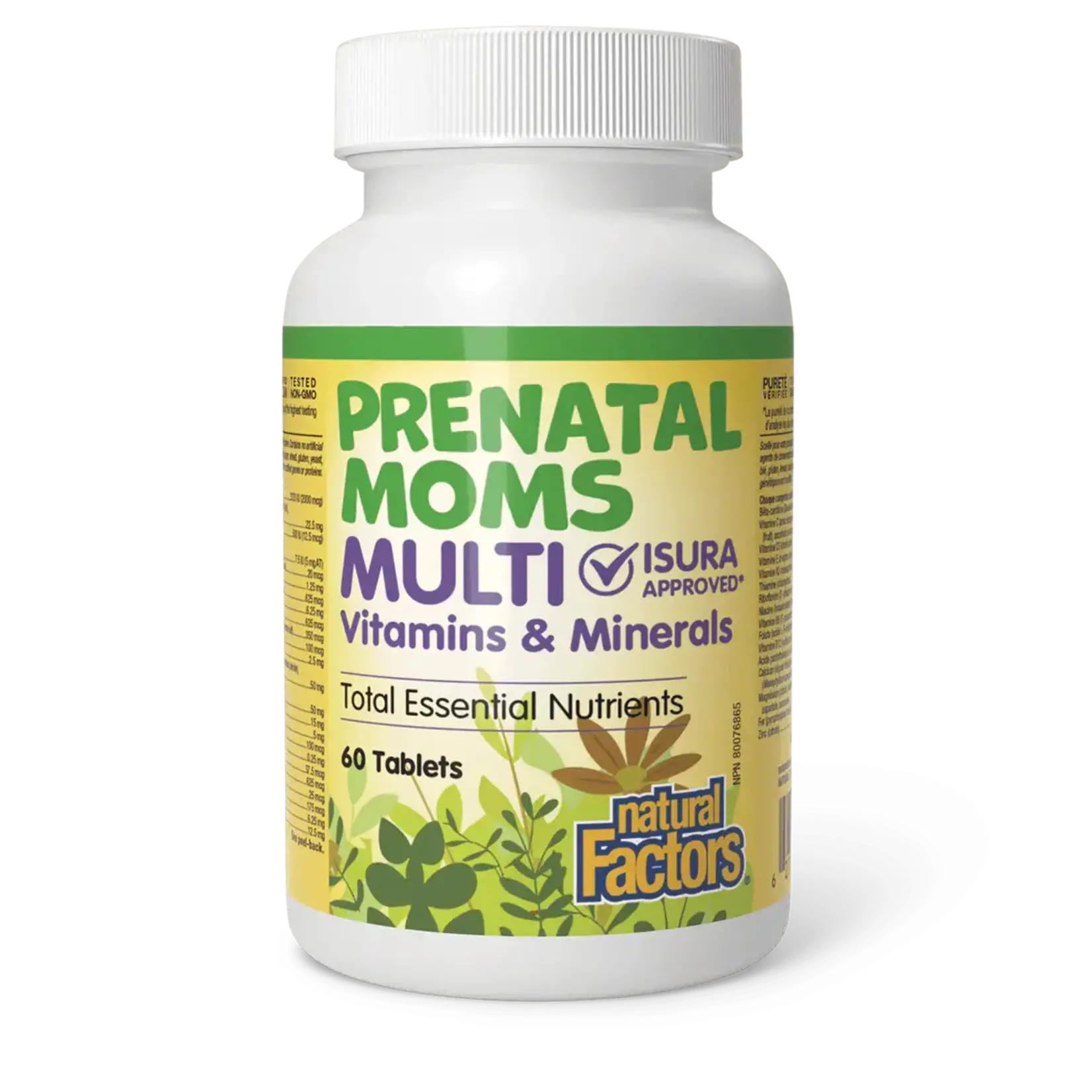 NATURAL FACTORS NATURAL FACTORS PRENATAL MOMS MULTI VITAMINS & MINERALS 60 TABS