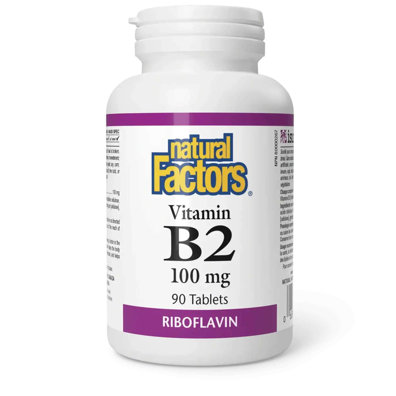 NATURAL FACTORS NATURAL FACTORS B2 100MG 90 TABS