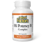 NATURAL FACTORS NATURAL FACTORS HI POTENCY B COMPLEX 90 CAPS