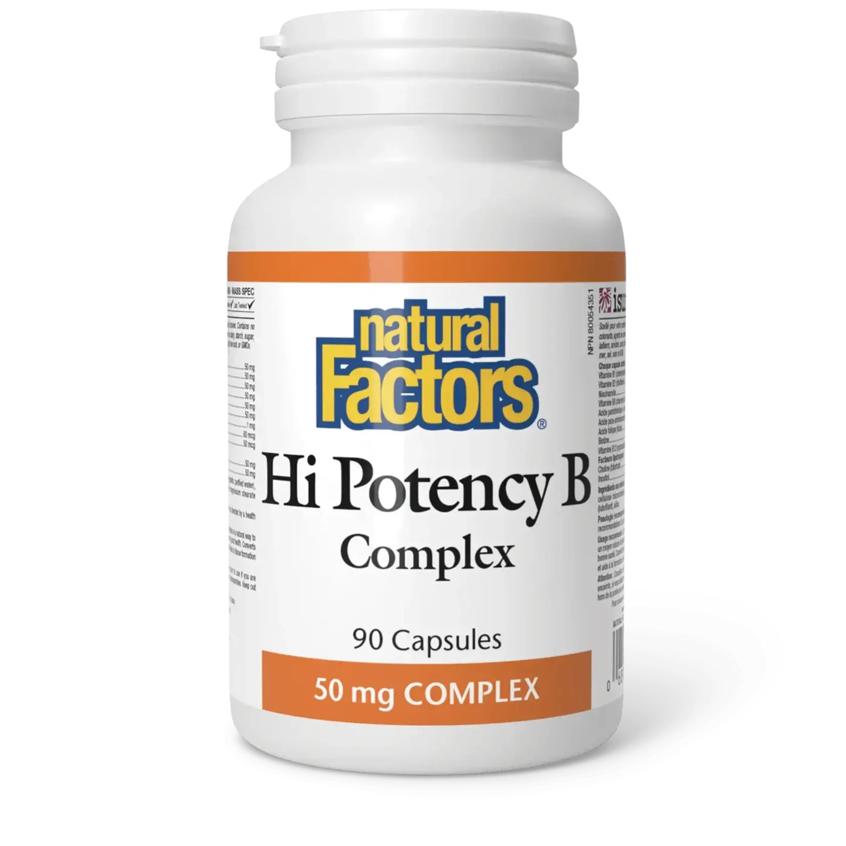 NATURAL FACTORS NATURAL FACTORS HI POTENCY B COMPLEX 90 CAPS