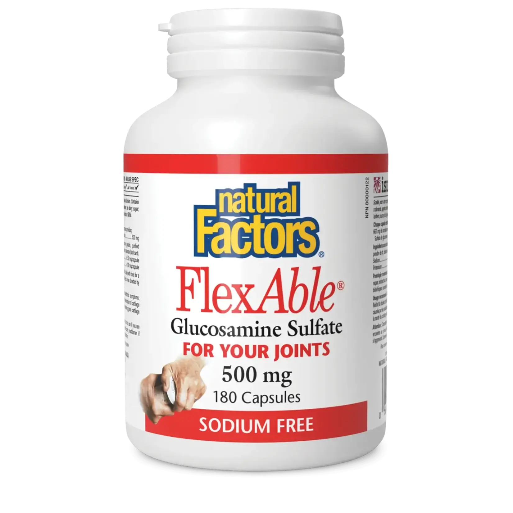 NATURAL FACTORS NATURAL FACTORS FLEXABLE GLUCOSAMINE SULFATE 180 CAPS