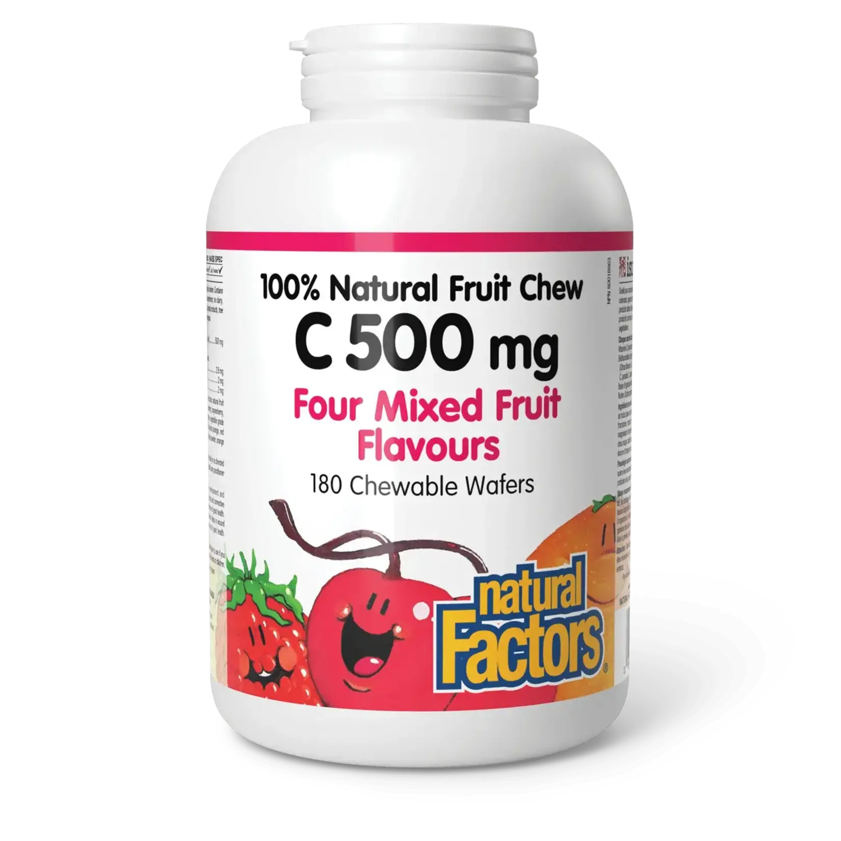 NATURAL FACTORS NATURAL FACTORS C 500MG (MIXED FRUITS) 180 CHEWABLE WAFERS