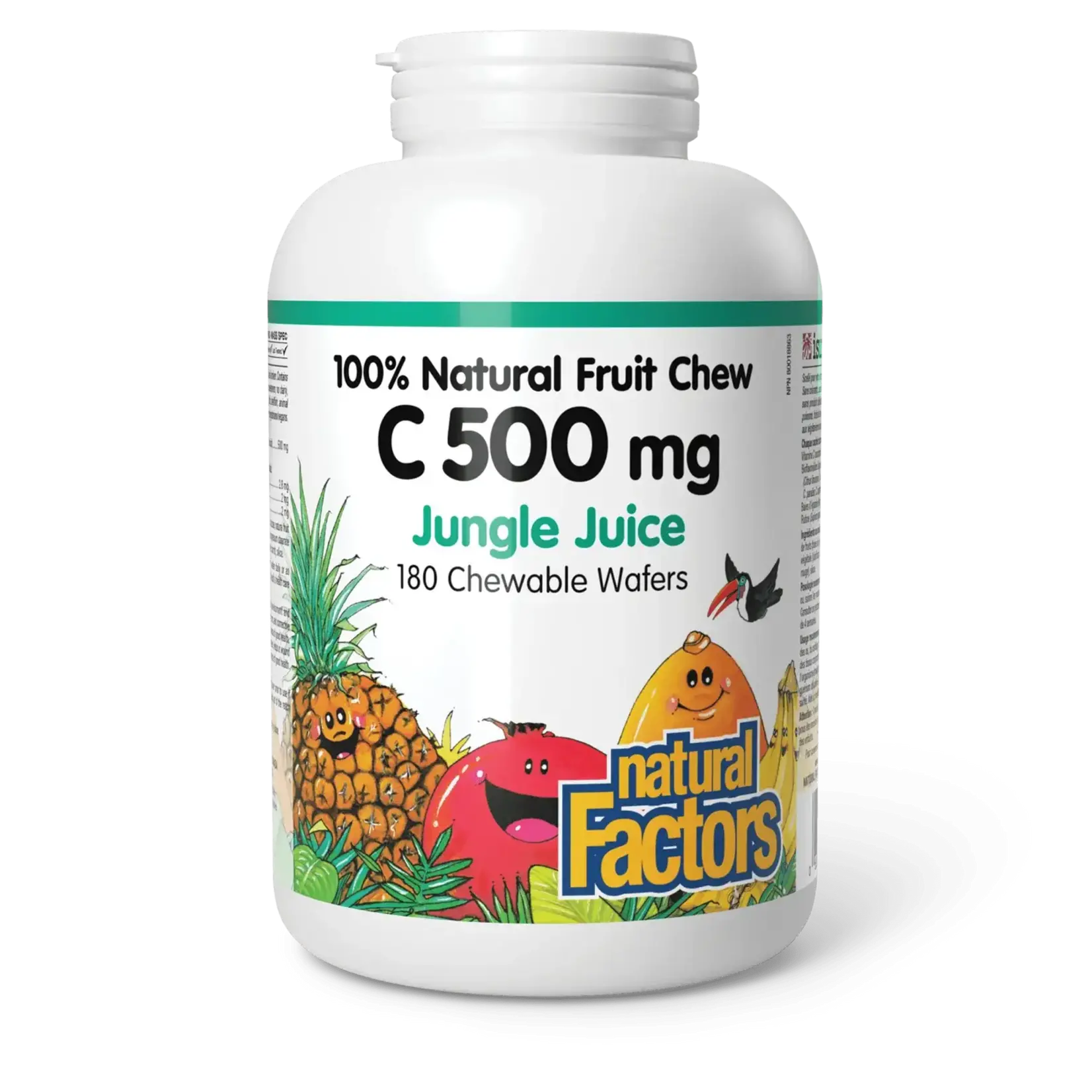 NATURAL FACTORS NATURAL FACTORS C 500MG (JUNGLE JUICE) 180 CHEWABLE WAFERS