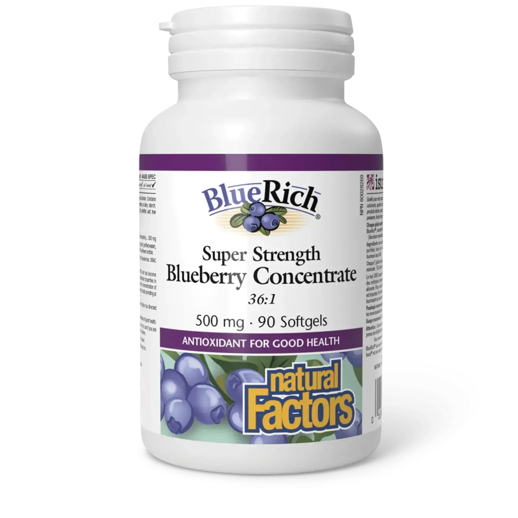 NATURAL FACTORS NATURAL FACTORS BLUERICH 500MG 90 SOFTGEL