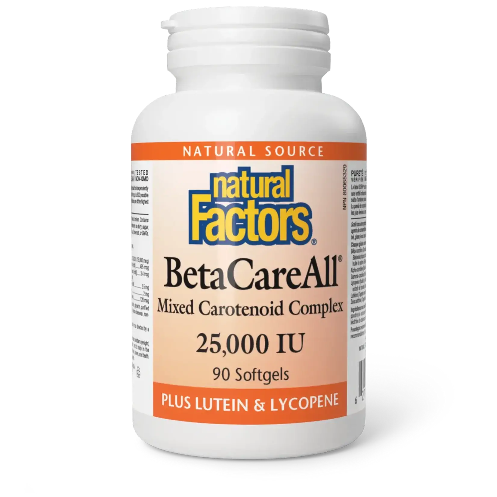 NATURAL FACTORS NATURAL FACTORS BETACAREALL (25,000iu) 90 SOFTGELS