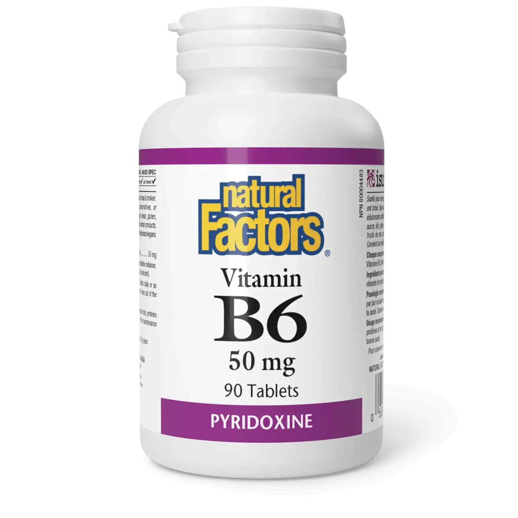 NATURAL FACTORS NATURAL FACTORS B6 50MG 90 TABS