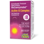 NATURAL FACTORS NATURAL FACTORS BIOCOENZYMATED ACTIVE B COMPLEX 60 VEGICAPS