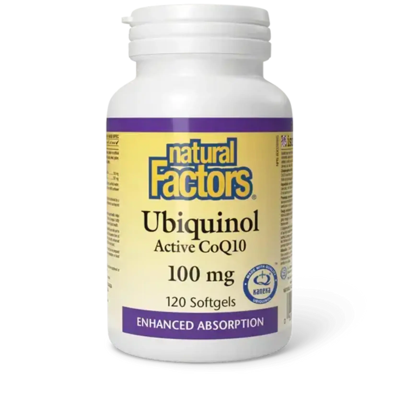 NATURAL FACTORS NATURAL FACTORS UBIQUINOL ACTIVE COQ10 100MG 120 SOFTGELS