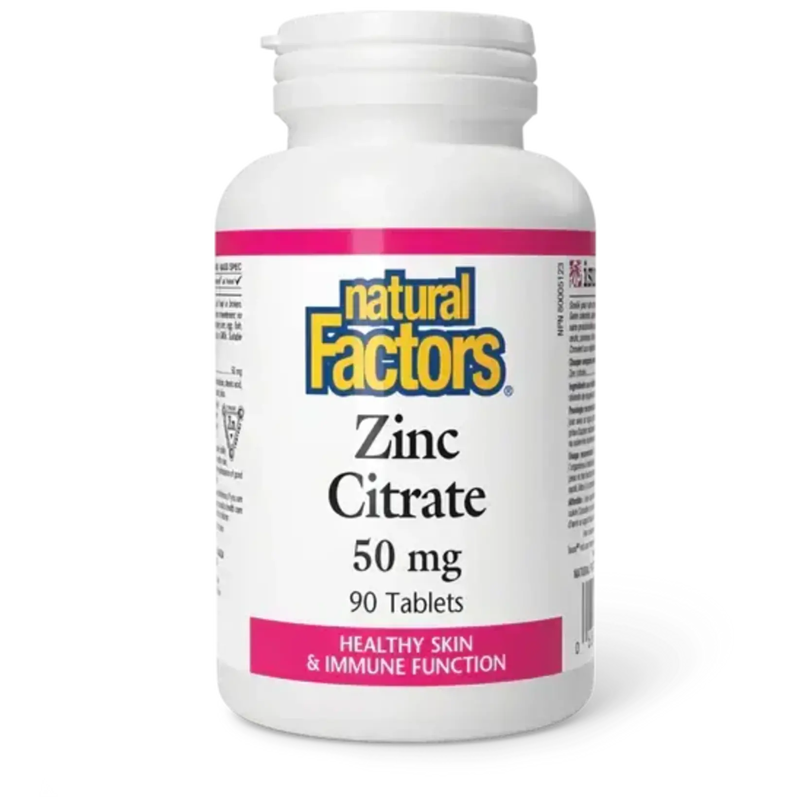 NATURAL FACTORS NATURAL FACTORS ZINC CITRATE 50MG 90 TABS