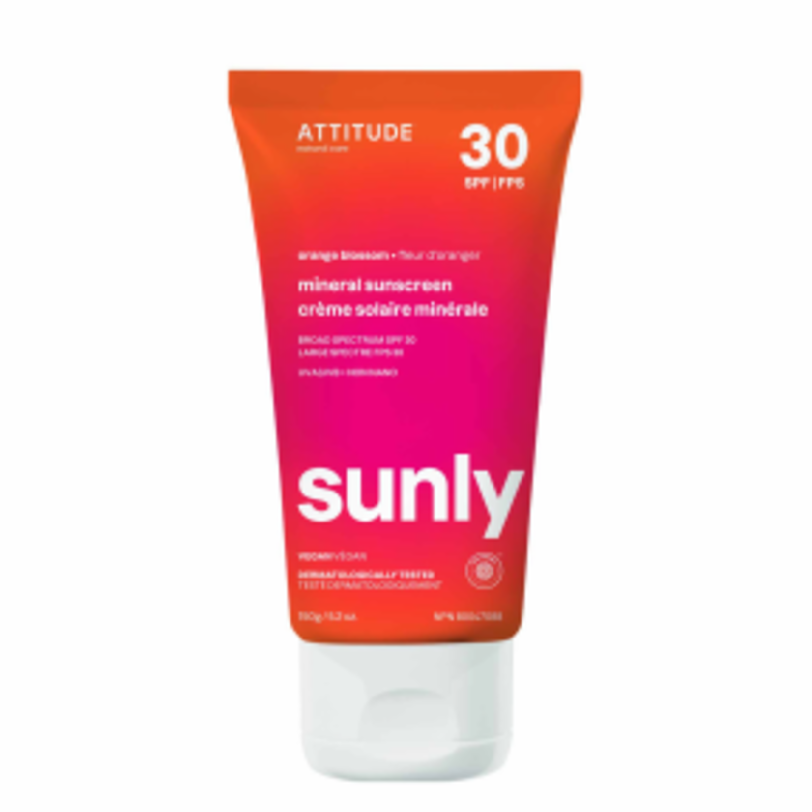 ATTITUDE ATTITUDE SUNLY SPF 30 ADULT - ORANGE BLOSSOM 150G
