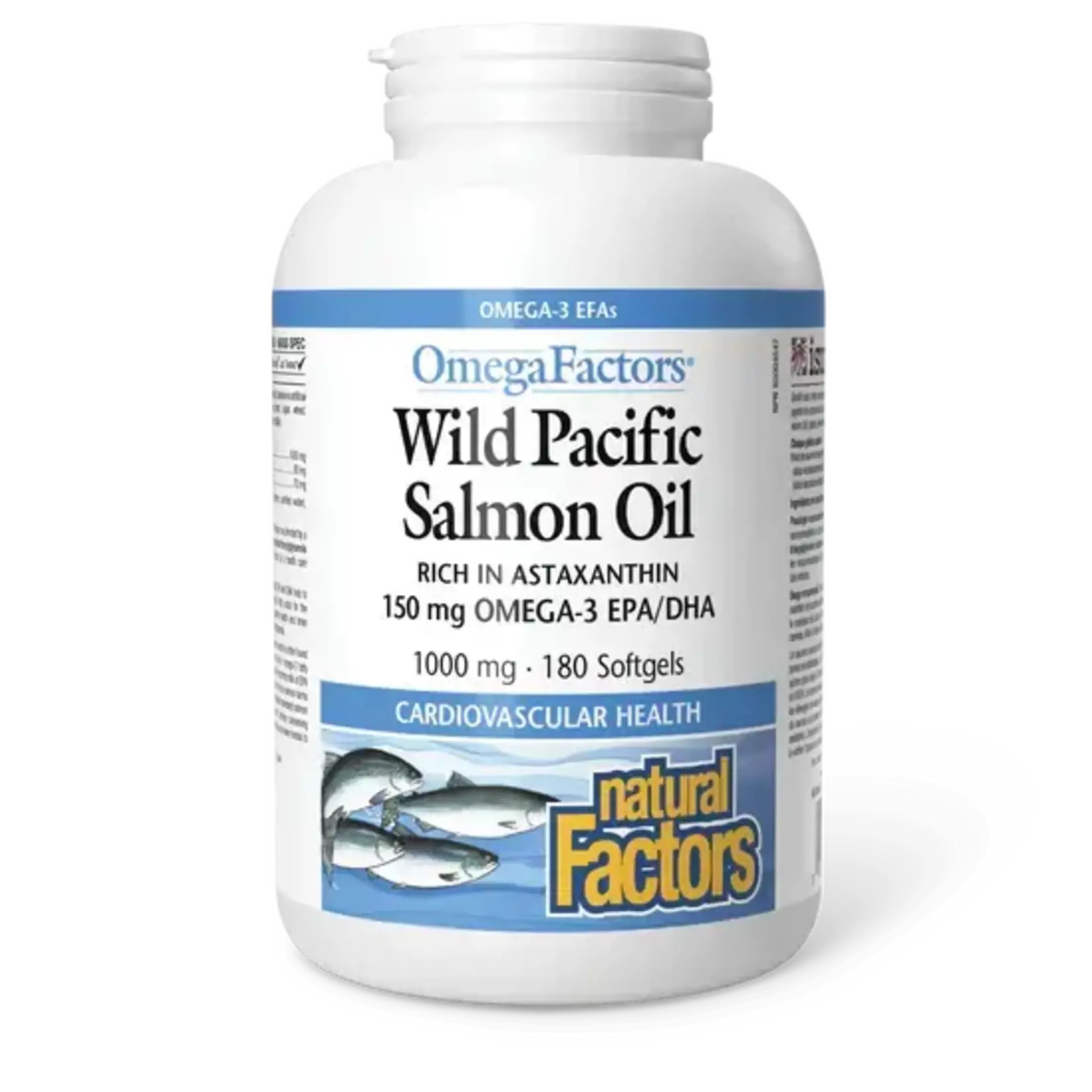 NATURAL FACTORS NATURAL FACTORS WILD PACIFIC SALMON OIL 180 SOFTGELS