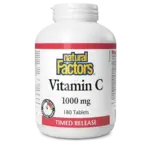 NATURAL FACTORS NATURAL FACTORS VITAMIN C 1000MG TIME RELEASE 180 TABS