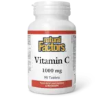 NATURAL FACTORS NATURAL FACTORS VIT C 1000MG W/ BIOFLAVONOIDS & ROSEHIPS 90 TABS