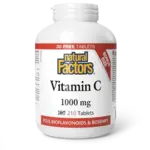 NATURAL FACTORS NATURAL FACTORS VIT C W/ BIOFLAV & ROSEHIPS 1000MG 210 TABS (BONUS)