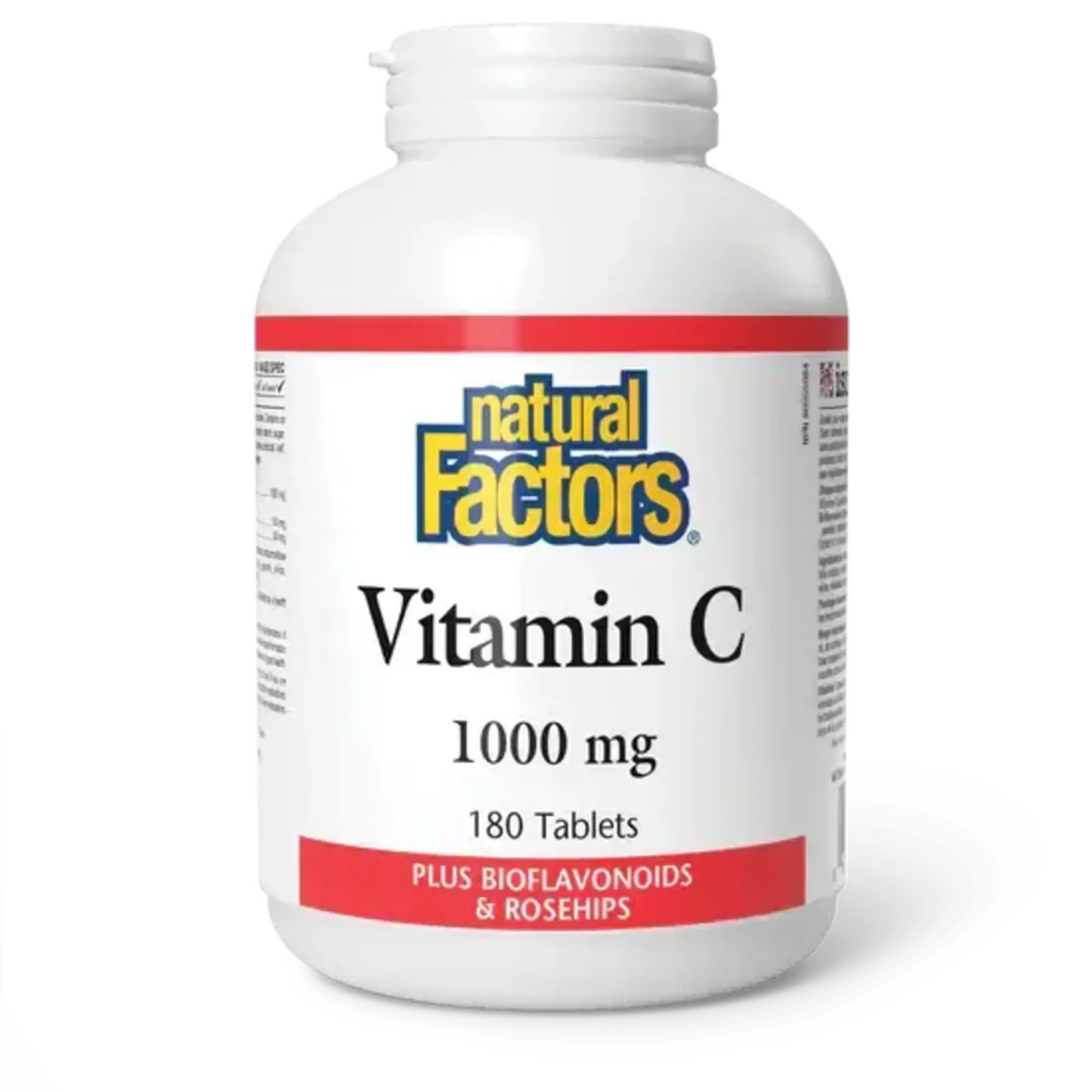 NATURAL FACTORS NATURAL FACTORS VIT C 1000MG W/ BIOFLAVONOIDS & ROSEHIPS 180 TABS