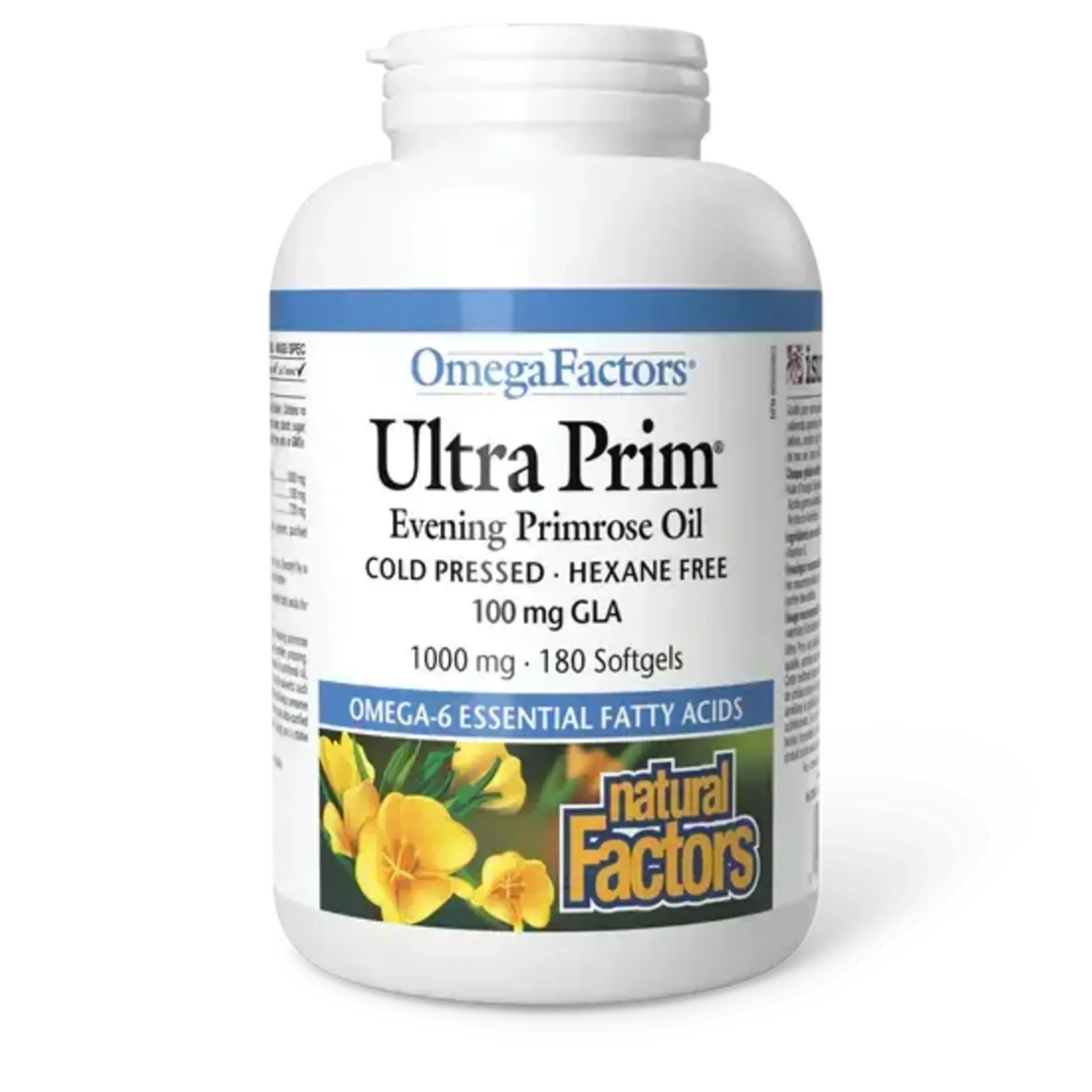 NATURAL FACTORS NATURAL FACTORS ULTRA PRIM EVENING PRIMROSE OIL 1000MG 180 SOFTGELS