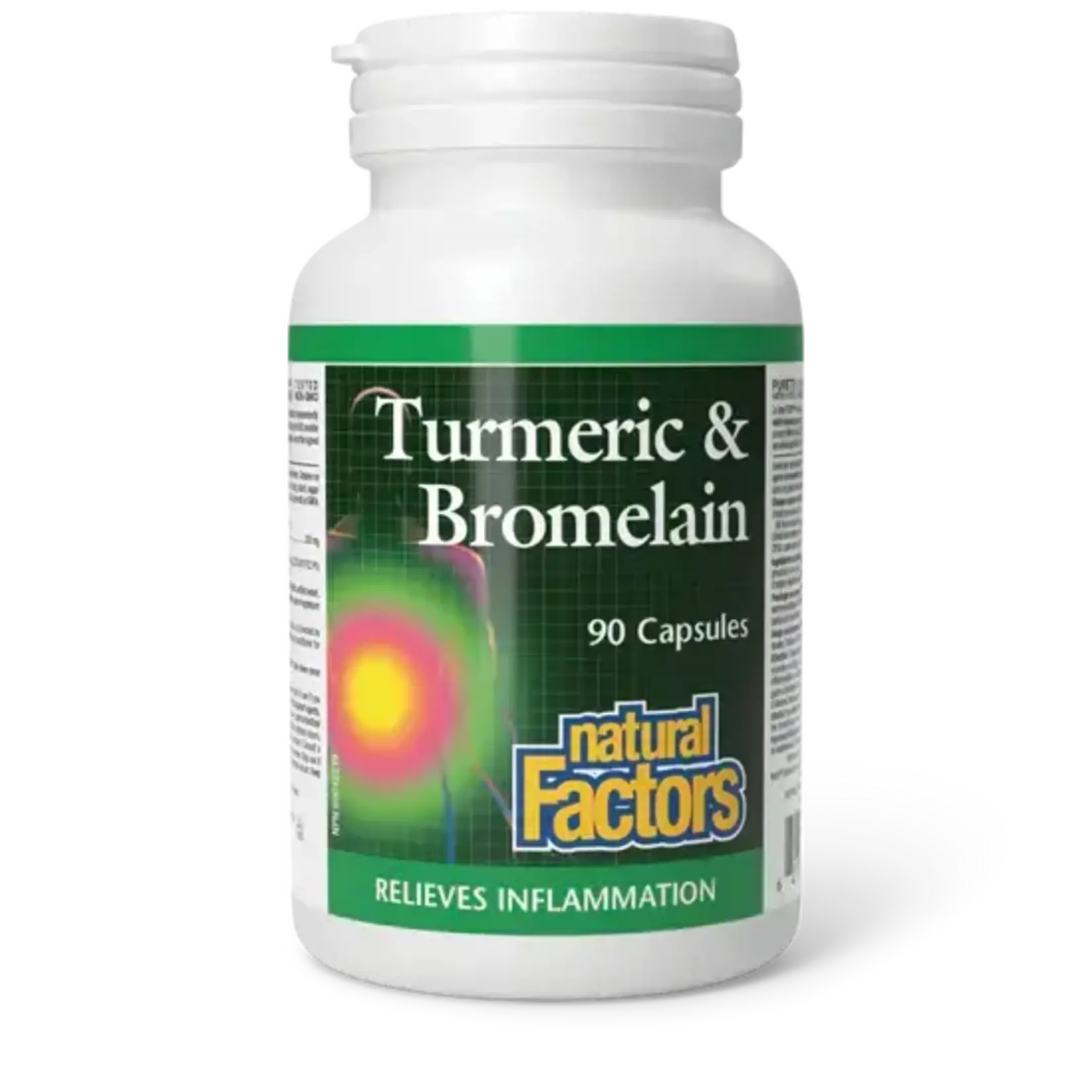 NATURAL FACTORS NATURAL FACTORS TURMERIC & BROMELAIN 90 CAPS