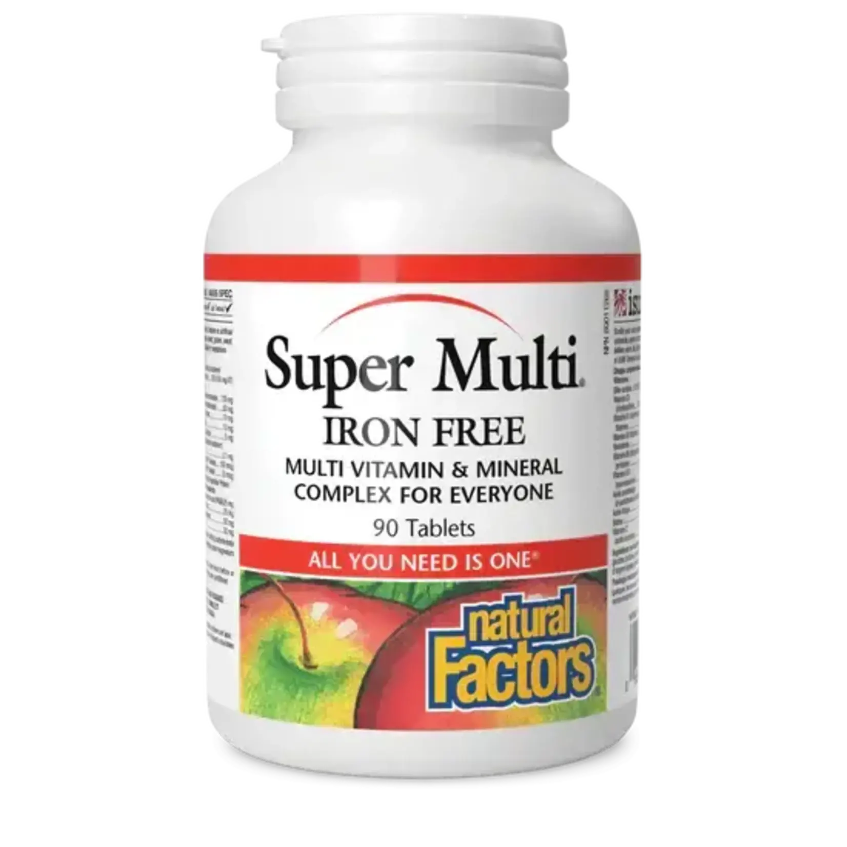 NATURAL FACTORS NATURAL FACTORS SUPER MULTI IRON FREE 90 TABS