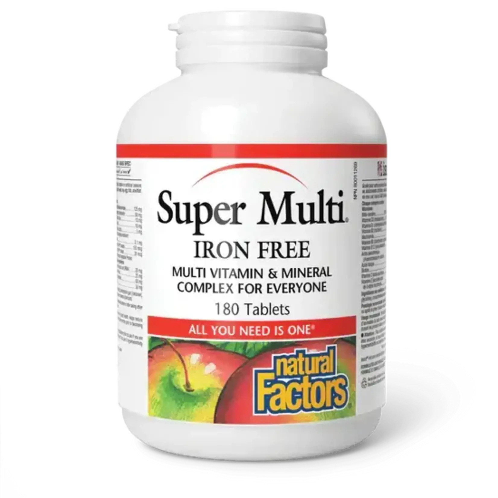 NATURAL FACTORS NATURAL FACTORS SUPER MULTI IRON FREE 180 TABS