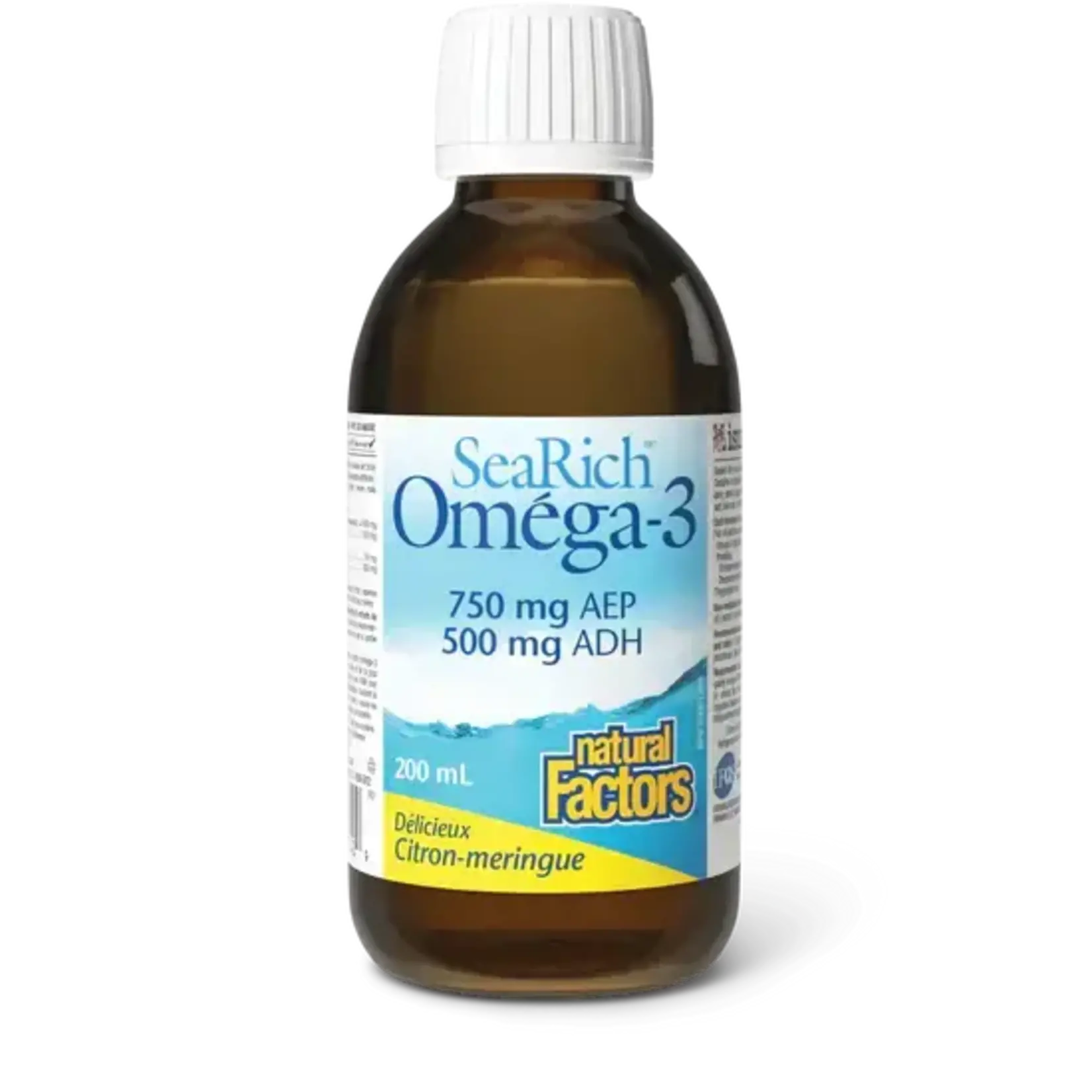 NATURAL FACTORS NATURAL FACTORS SEA RICH OMEGA-3 750 EPA/500 DHA LEMON MERINGUE 200ML