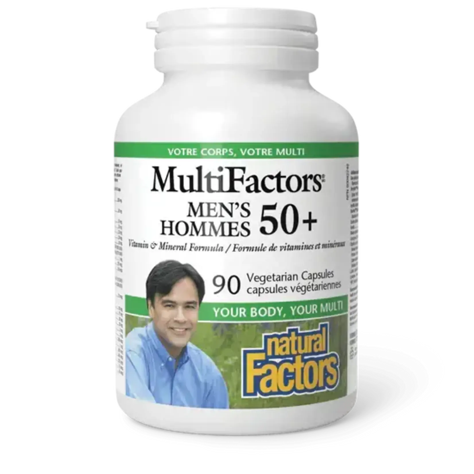NATURAL FACTORS NATURAL FACTORS MULTIFACTORS MEN'S 50+ 90 VEGICAPS