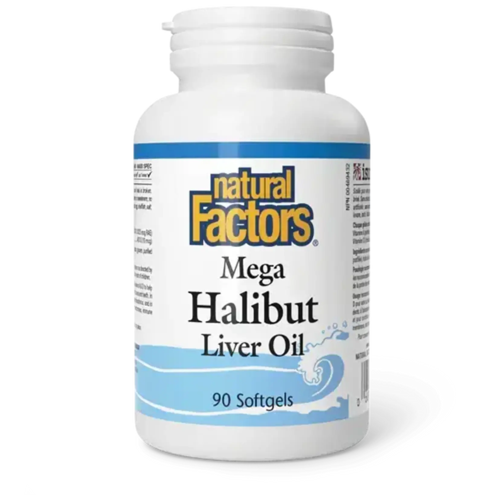 NATURAL FACTORS NATURAL FACTORS MEGA HALIBUT LIVER OIL 90 SOFTGELS