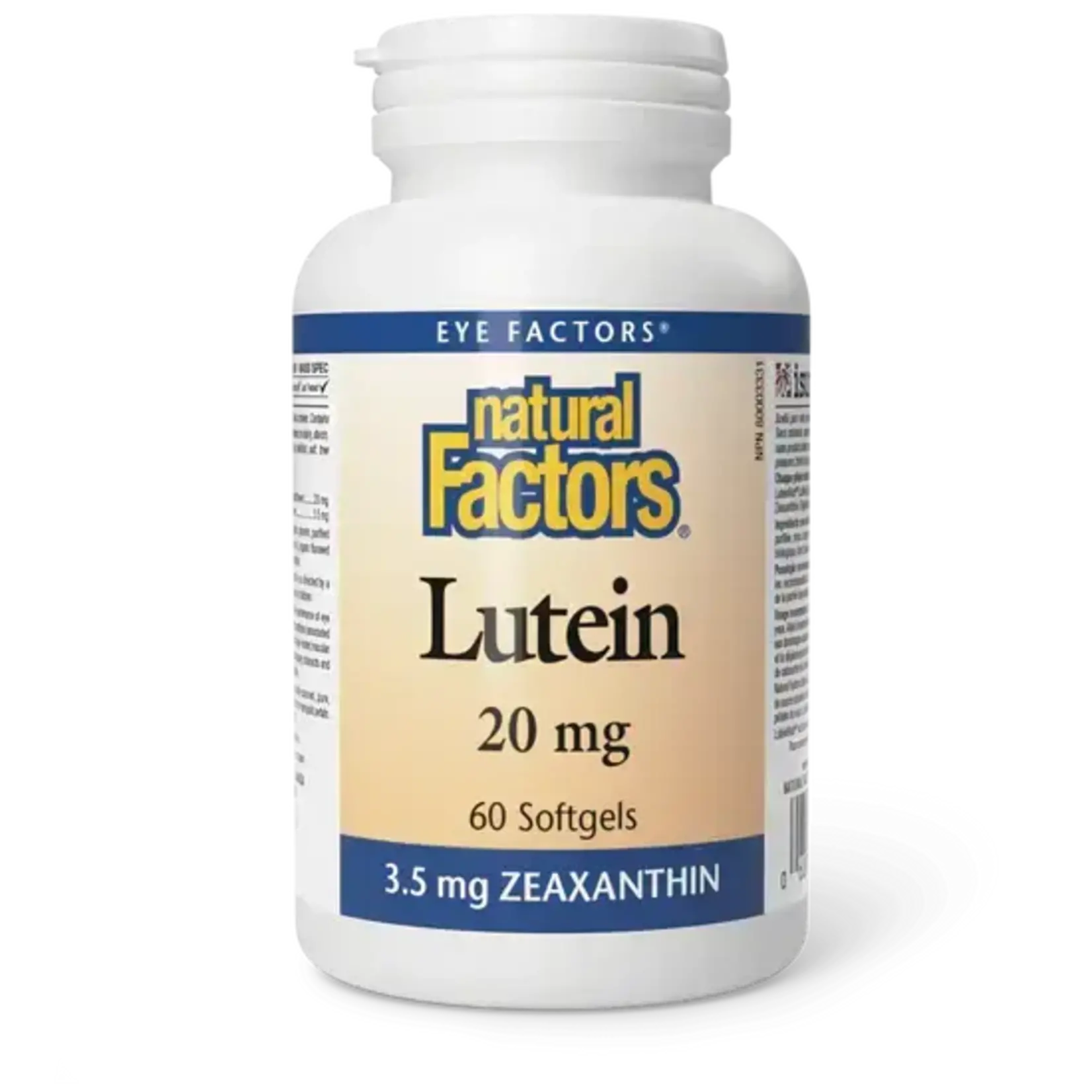 NATURAL FACTORS NATURAL FACTORS LUTEIN 20MG 60 CAPS