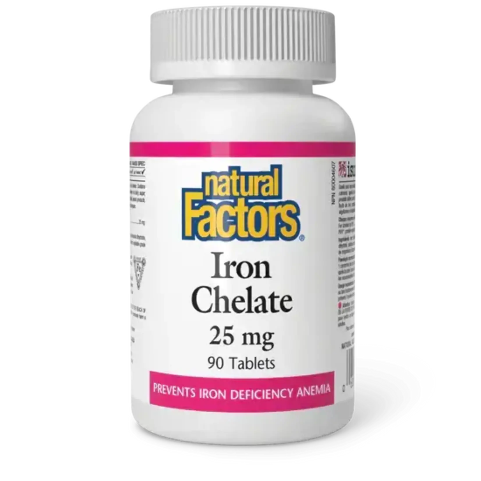 NATURAL FACTORS NATURAL FACTORS IRON CHELATE25MG 90 TABS