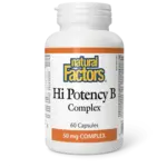 NATURAL FACTORS NATURAL FACTORS HI POTENCY B COMPLEX 60 CAPS