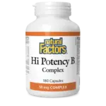NATURAL FACTORS NATURAL FACTORS HI POTENCY B COMPLEX 180 CAPS