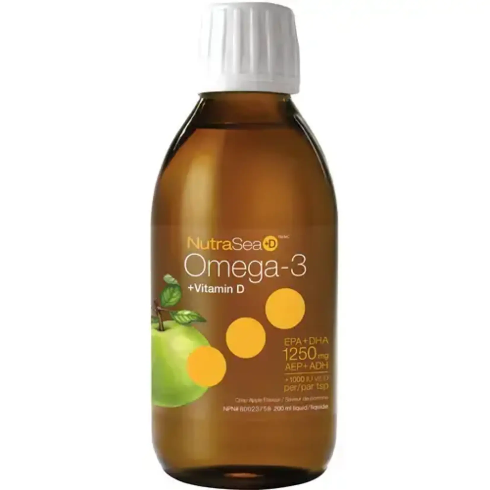 ASCENTA NUTRASEA +D OMEGA 3 CRISP APPLE 200ML