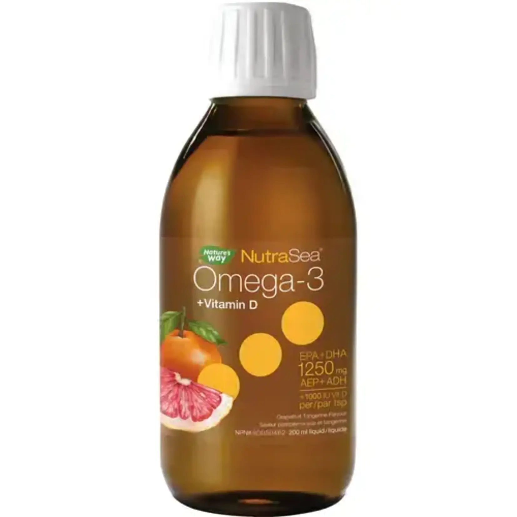 ASCENTA NUTRASEA +D OMEGA 3 GRAPEFRUIT TANGERINE 200ML