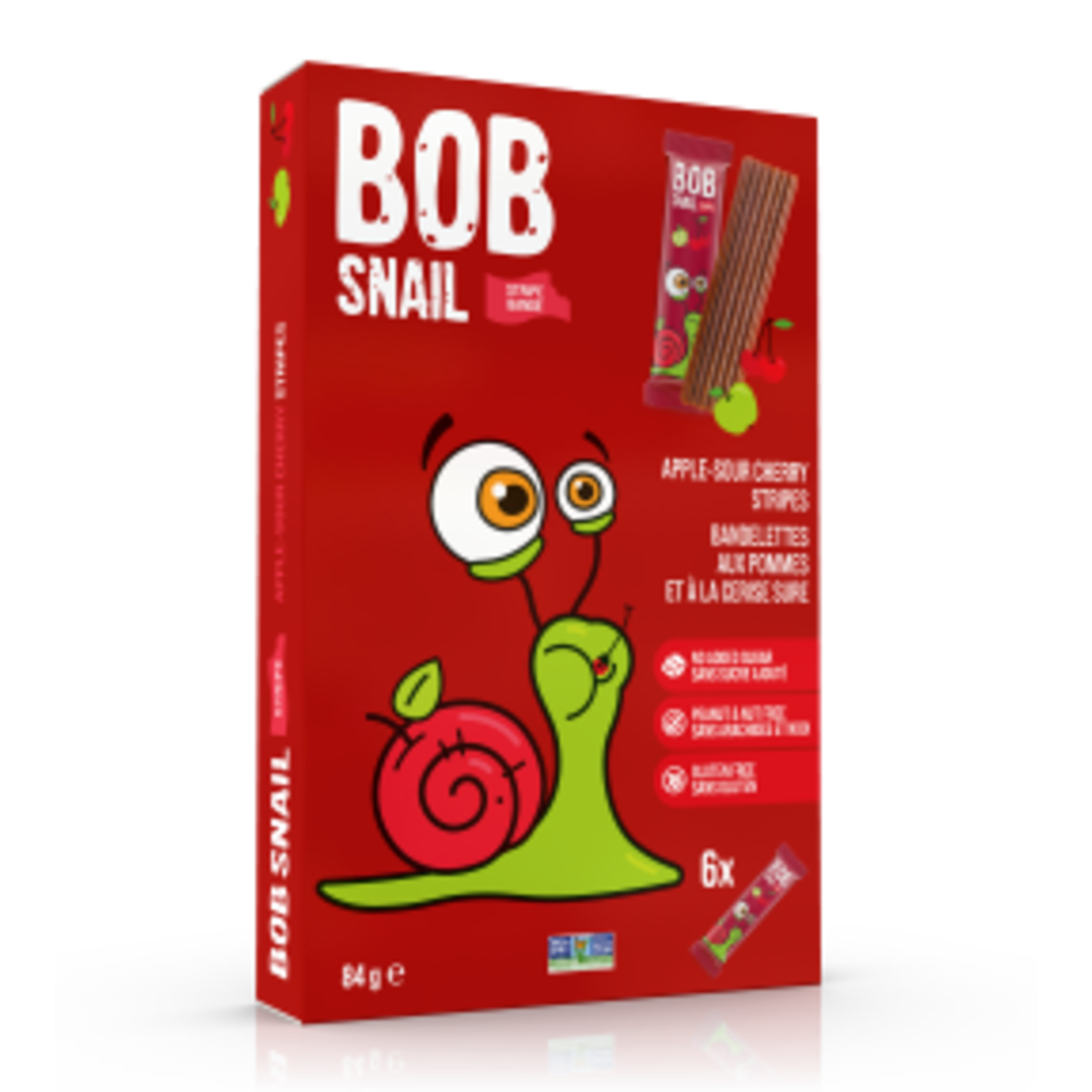 BOB SNAIL BOB SNAIL APPLE SOUR CHERRY STRIPES 84G