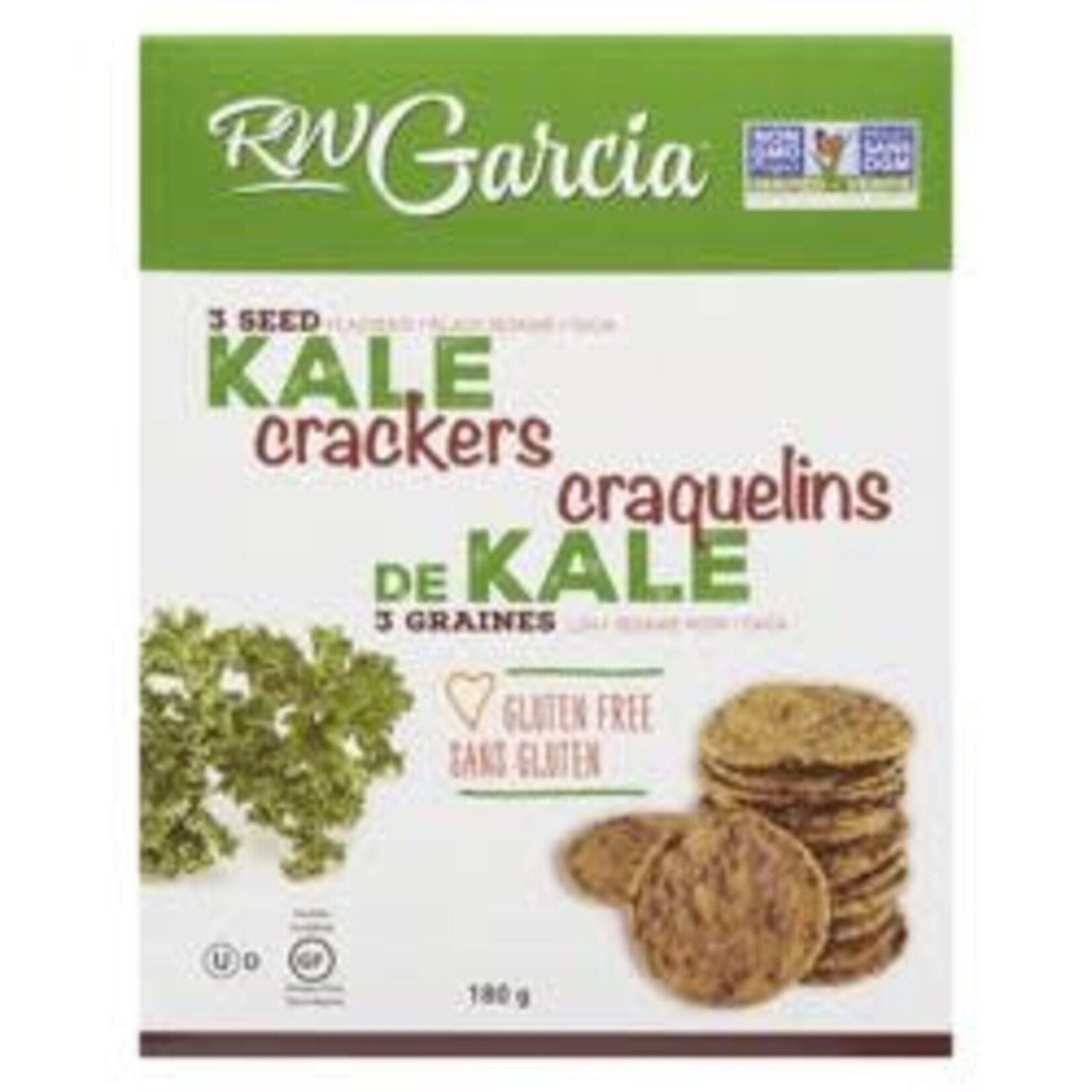 RW GARCIA RW GARCIA  - 3 SEED CRACKERS KALE 180G