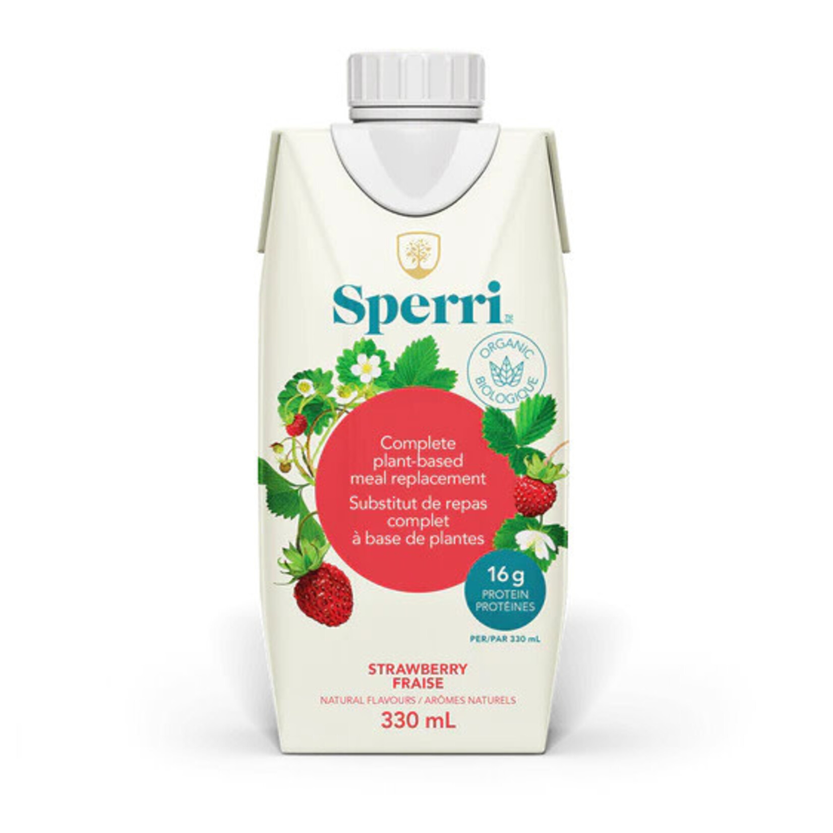 SPERRI SPERRI STRAWBERRY ORGANIC MEAL REPLACEMENT 330ML