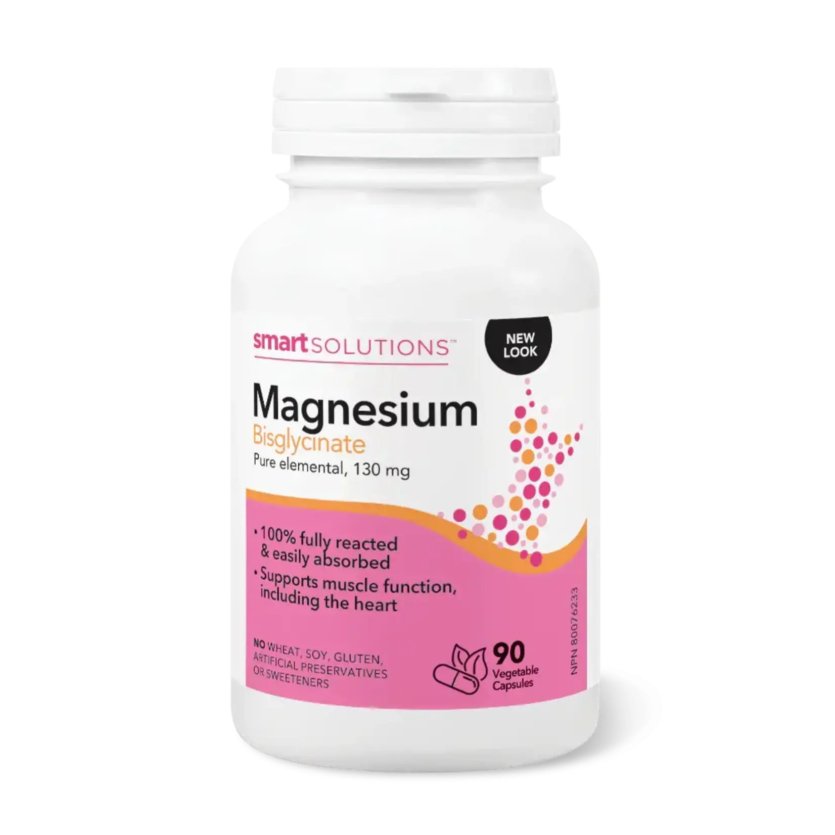 SMART SOLUTIONS SMART SOLUTIONS MAGNESIUM BISGLYCINATE (130MG) 90 VEGCAPS