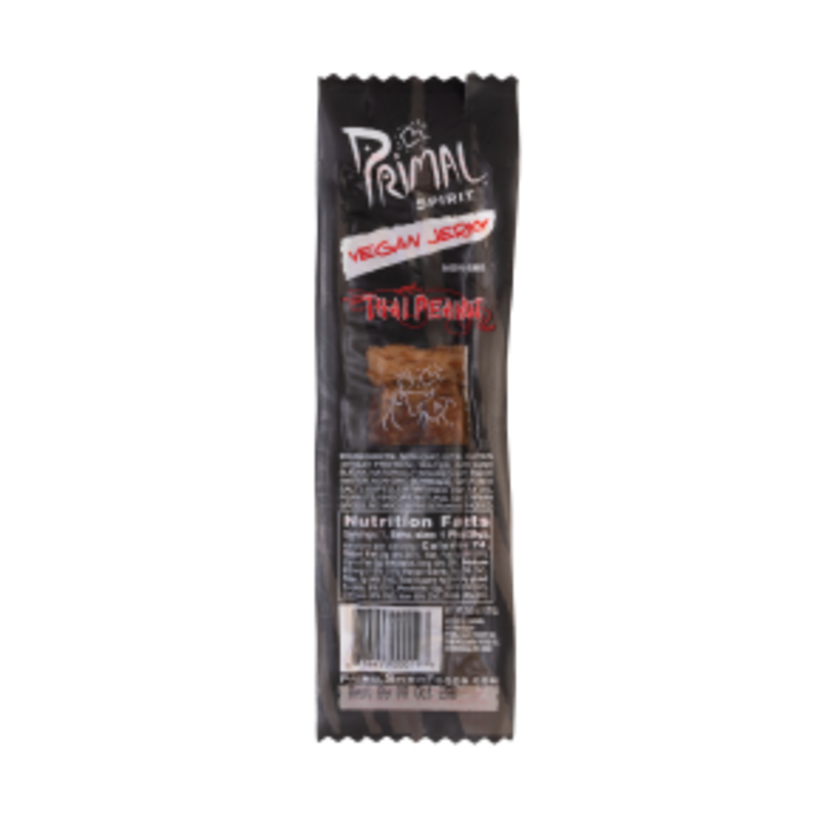 PRIMAL SPIRIT FOODS PRIMAL VEGAN THAI  PEANUT STRIPS 28G