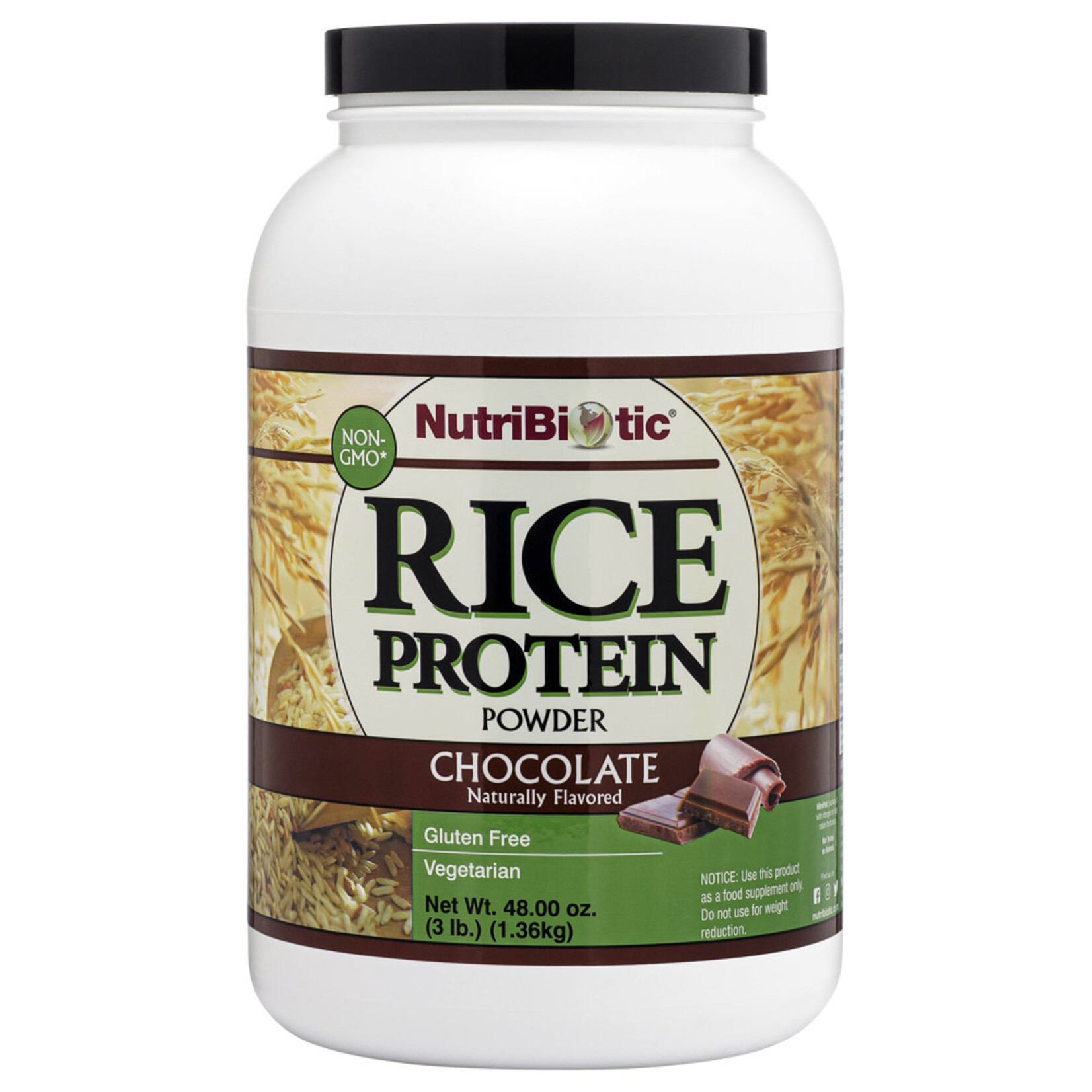 NUTRIBIOTIC NUTRIBIOTIC RICE PROTEIN CHOCO LATE 1.36KG