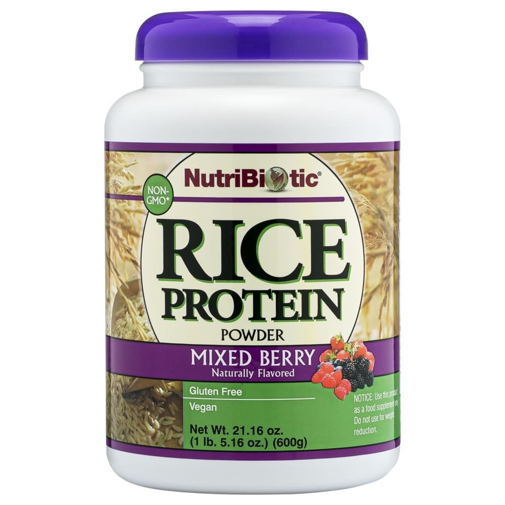 NUTRIBIOTIC NUTRIBIOTIC RICE PROTEIN MIXED BERRY 600G