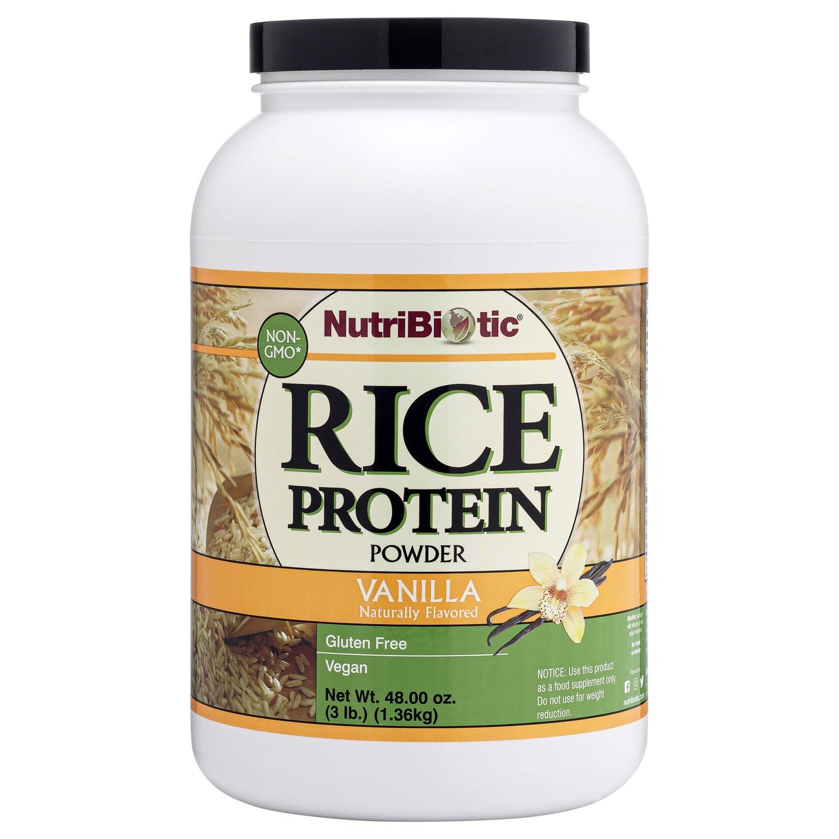 NUTRIBIOTIC NUTRIBIOTIC RICE PROTEIN VANILLA 1.36KG